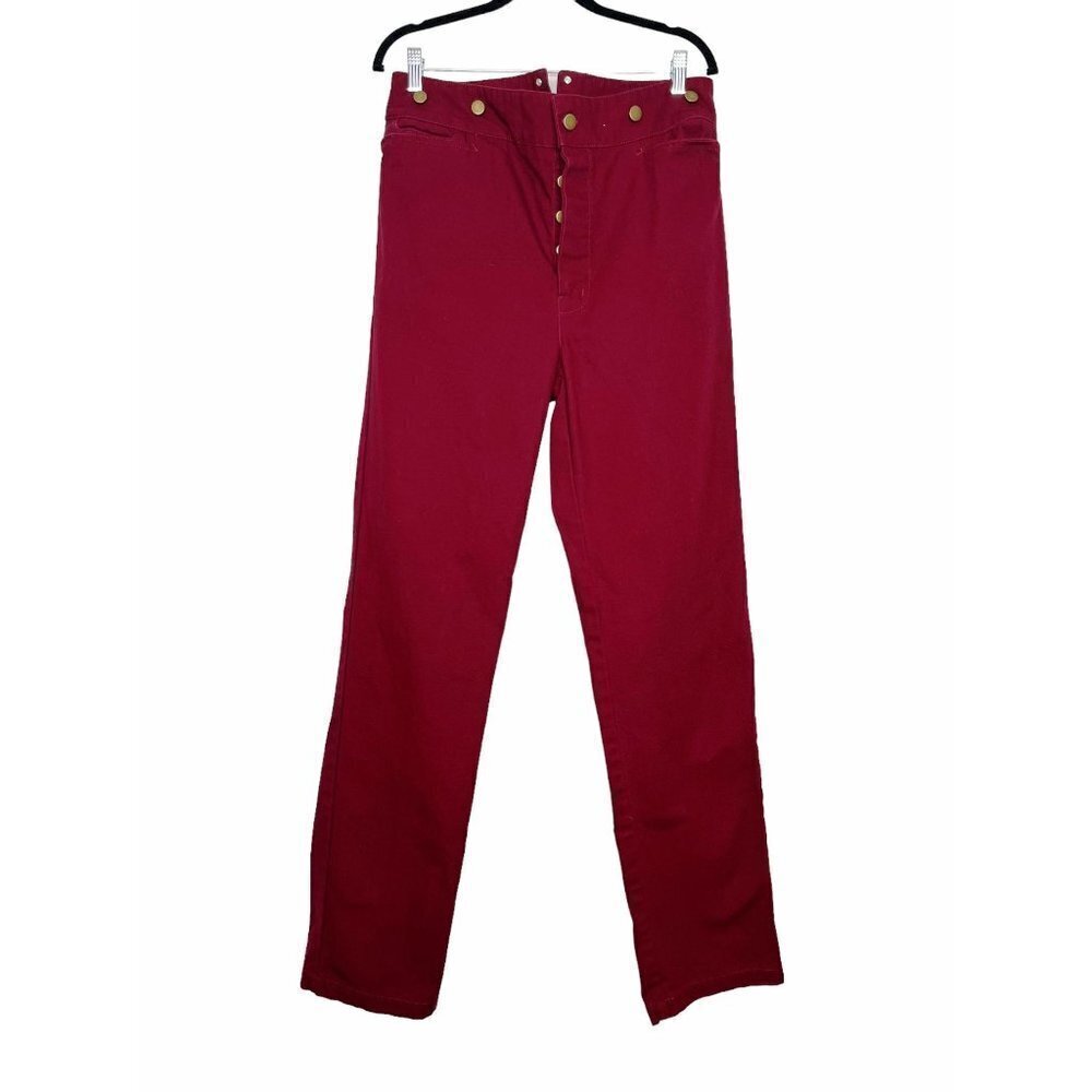 Scully Rangewear Canvas Pant Red Burgundy Women Size 33 Style# RW040